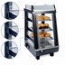 Thumbnail image #4 for Winco Heated Countertop Food Display Merchandiser, 13-1/2 Inch Wide, 3-Shelf