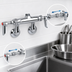Thumbnail image #3 for T&S Brass Adjustable Wall-Mount Sink Mixing Faucet, Less Nozzle, Eterna Cartridges