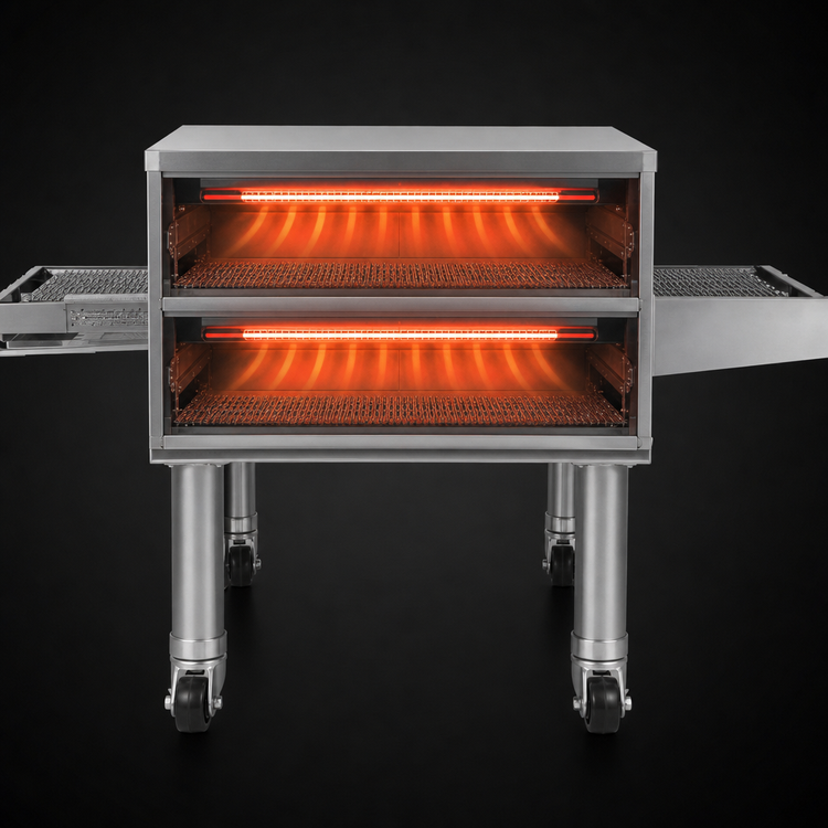 Product image #3 for Middleby Marshall CTX® DZ33T-2 Double Deck Countertop Electric Infrared Conveyor Oven