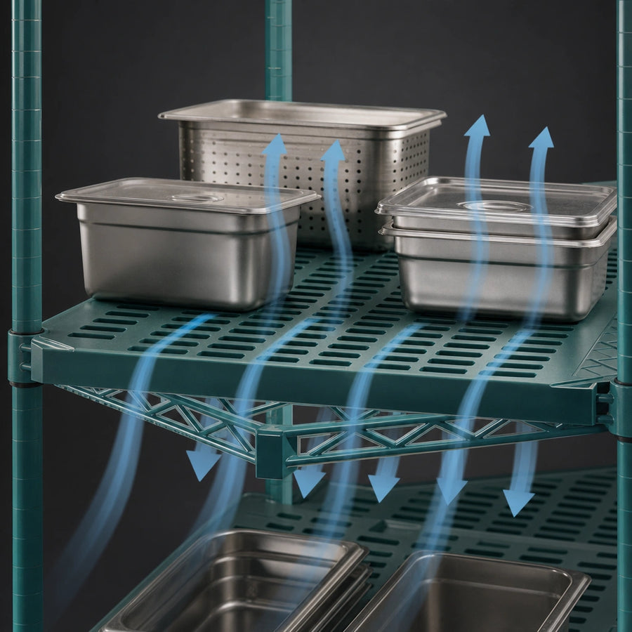 Vented / Louvered Shelf Surface