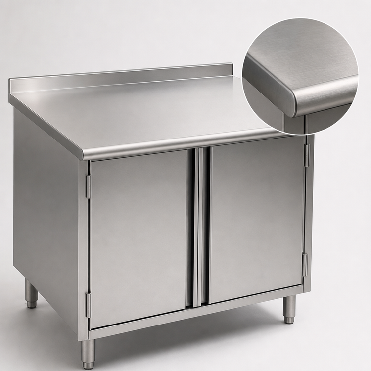 Product image #3 for Spec-Master Cabinet Base Enclosed Work Table with Hinged Doors