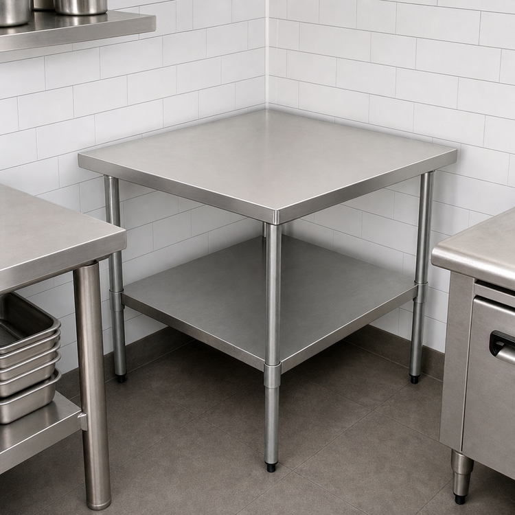 Product image #3 for Serv-Ware 30 Inch x 30 Inch Corner Work Table