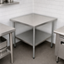 Thumbnail image #3 for Serv-Ware 30 Inch x 30 Inch Corner Work Table