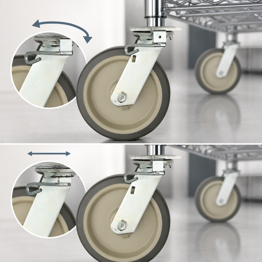 Swivel/Rigid Lock Design