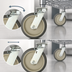 Thumbnail image #3 for Metro Super Erecta 8-Inch Polyurethane Swivel/Rigid Lock Dolly Plate Caster
