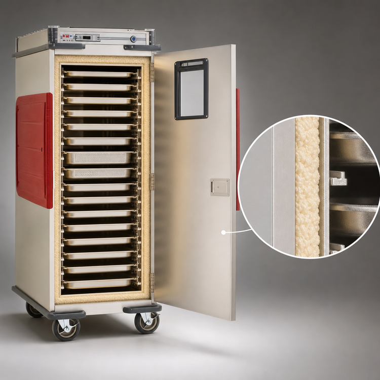 Product image #3 for Metro C5 Transport Armour T-Series Full-Height Mobile Heated Holding Cabinet, 16 Sheet Pan / 32 Hotel Pan Capacity