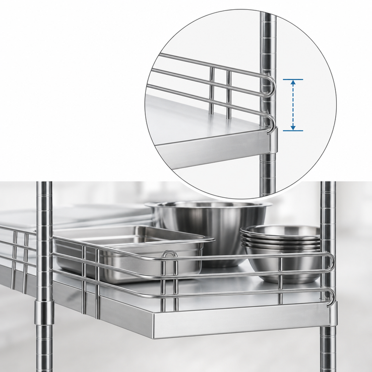 Product image #3 for Metro Super Erecta 36-Inch Chrome Shelf Ledge for Solid Shelves