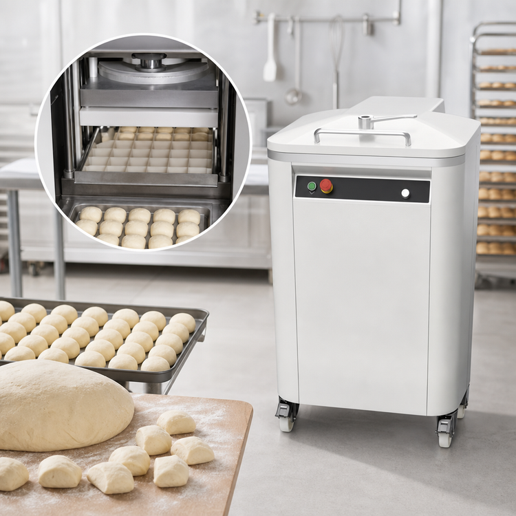 Product image #3 for Univex AQD24 Automatic Square Hydraulic Dough Divider, 24-Piece Floor Model, 4.5-29.27 oz.