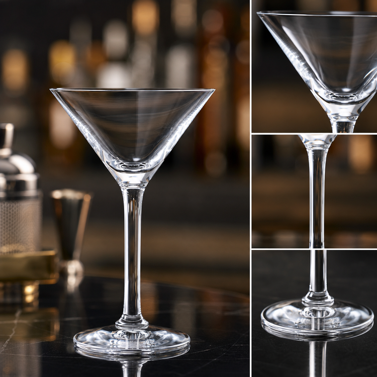 Product image #3 for Ashbury 4.5 oz Clear Footed Martini Glass with Pulled Stem