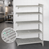 Thumbnail image #4 for Cambro Camshelving Premium 21-Inch Deep 54-Inch Wide 72-Inch High 5-Shelf Vented Add-On Shelving Unit