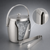 Thumbnail image #3 for American Metalcraft 34 oz. Double-Wall Stainless Steel Ice Bucket with Ice Tongs, Satin Finish
