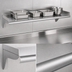 Thumbnail image #3 for Eagle Group 72-Inch Wall-Mounted Shelf, 10-Inch Deep, 16-Gauge Type 430 Stainless Steel