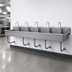 Thumbnail image #3 for Advance Tabco Multiwash Wall-Mounted Hand Wash Sink, 100-Inch Wide, 5 Faucet Hole Sets