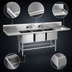 Thumbnail image #3 for Spec-Master FN Series Three-Compartment Commercial Sink with Right Drainboard