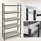 Thumbnail image #3 for Cambro Camshelving® Elements EST244281S5480 Overhead Track 5-Tier Stationary Starter Shelving Unit, 24 x 42 x 81 Inch, Polypropylene