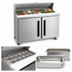 Thumbnail image #3 for Traulsen Centerline CLPT-6024-SD-RR 60-Inch Two-Section Mega Top Prep Table Refrigerator