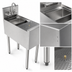 Thumbnail image #4 for Perlick Top Shelf Series 12-Inch Wide Stainless Steel Underbar Bartender Prep Sink with Single Bowl, Gooseneck Faucet, Glass Rinser, Wet Waste Pan, and 6-Inch Backsplash