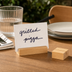 Thumbnail image #3 for American Metalcraft BAMCH125 Bamboo Tabletop Menu Card Holder — 1-1/4 in L x 1-1/8 in W x 3/4 in H, Natural