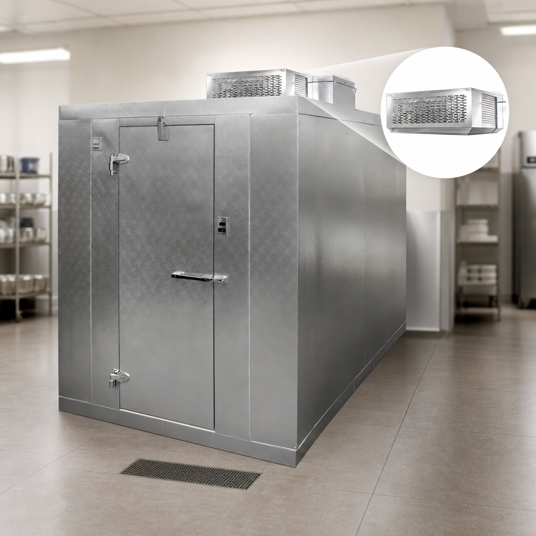 Product image #3 for Master-Bilt QS Series 10' x 12' Indoor Walk-In Cooler with Floor, 7'7" High, Self-Contained R290 Refrigeration