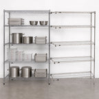 Thumbnail image #3 for Metro Super Erecta 5AN447BR 5-Shelf Add-On Wire Shelving Unit, Brite Finish, 42"W x 21"D x 74"H