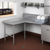 Thumbnail image #3 for John Boos Pro-Bowl L-Shaped Island Clean Dishtable, Right-to-Left, 60