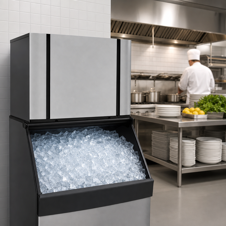 Product image #4 for Ice-O-Matic Elevation Series Modular Full Cube Water-Cooled Ice Maker, 1,860 lb/Day