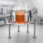 Thumbnail image #3 for Crown DLT-30F 30 Gallon Direct Steam Full Jacketed Tilting Kettle