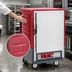 Thumbnail image #3 for Metro C5 3 Series Half-Height Mobile Heated Holding Cabinet with Red Insulation Armour, Solid Door, Universal Wire Slides
