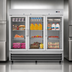 Thumbnail image #3 for KoolMore 81-Inch Three-Section Glass Door Reach-In Refrigerator, 72 Cu. Ft., Bottom-Mount Self-Contained