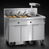 Thumbnail image #3 for Imperial Electric Floor Model Double Battery Fryer, 2 x 75 lb. Tanks, Built-In Filter System