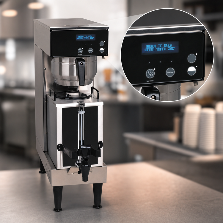 Product image #3 for BUNN AXIOM®-15-3 Single Satellite Coffee Brewer with 200 oz Tank, 4.5 Gallons/Hour