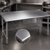 Thumbnail image #3 for Eagle Deluxe Series Stainless Steel Work Table with Rear Upturn, 48-Inch W x 36-Inch D