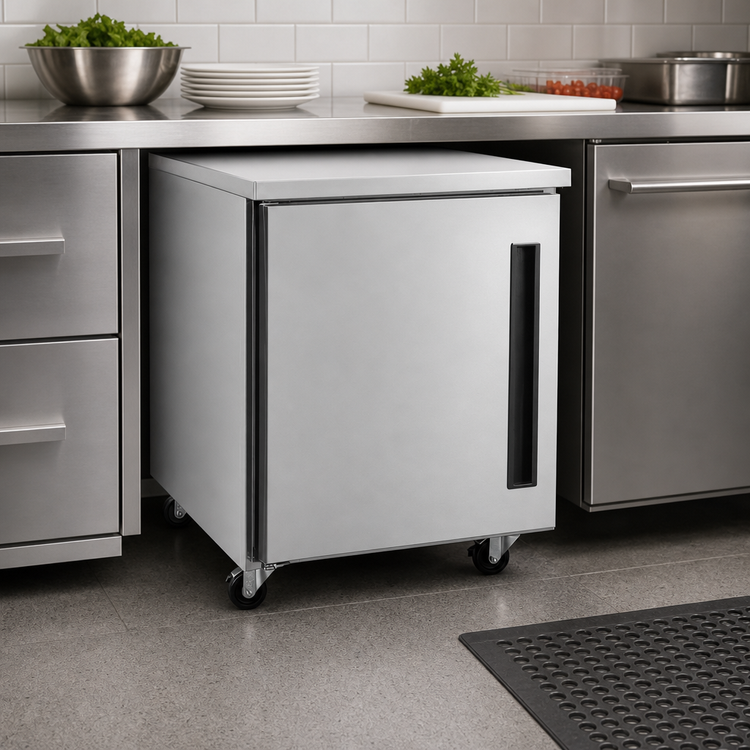 Product image #3 for Traulsen Centerline Compact Undercounter Reach-In Freezer, 27-Inch Wide, 1 Section, Right-Hinged Solid Door, Rear-Mount Self-Contained