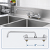 Thumbnail image #3 for Equip 8-Inch Center Deck Mount Workboard Mixing Faucet with 12-Inch Swing Nozzle