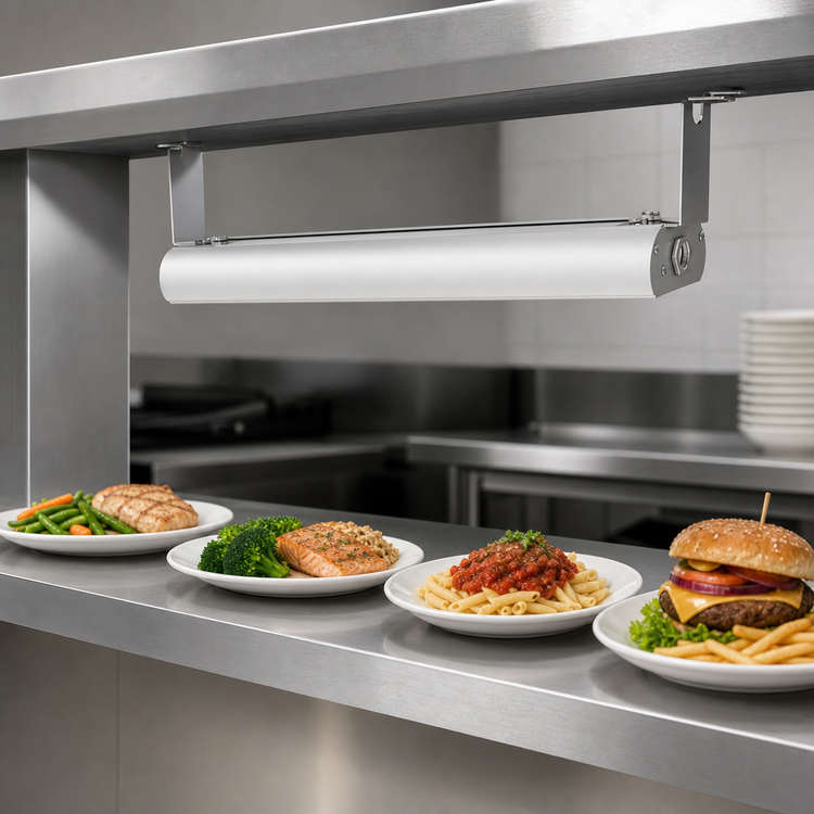 Product image #3 for Vollrath Low Profile 24-Inch Unlighted Strip Heat Lamp with Aluminum Housing, 208V