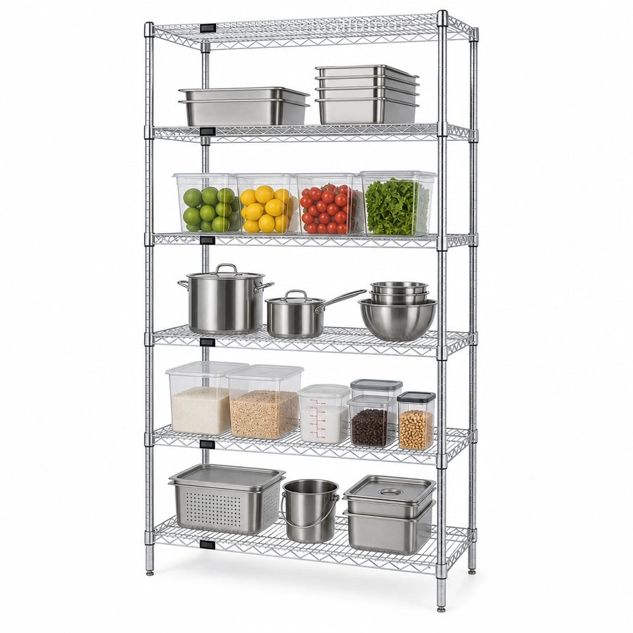 Five Shelves Included