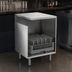 Thumbnail image #3 for Eagle 1800 Series Flatboard Top Underbar Glass Rack Storage Unit, 12 Inch Wide, 304 Stainless Steel, Open Front Cabinet Base
