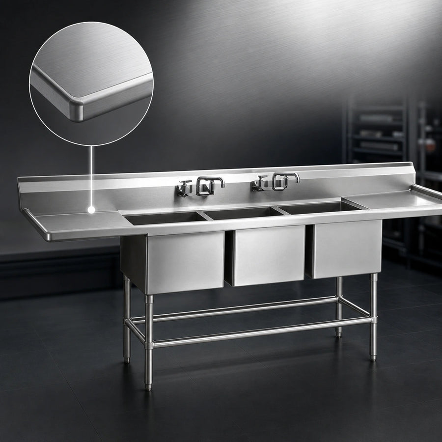 14-Gauge Stainless Steel Top