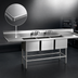 Thumbnail image #3 for Eagle Spec-Master FN2054-3-36-14/3 Coved Corner Three-Compartment Stainless Steel Sink with Dual 36-Inch Drainboards