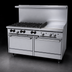Thumbnail image #3 for Garland Signature Sunfire 60-Inch Stainless Steel Gas Restaurant Range with 24-Inch Griddle, 6 Open Burners, and 2 Standard Ovens