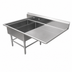 Thumbnail image #3 for John Boos Pro-Bowl 2-Compartment Platter Sink with Right-Hand Drainboard