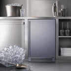 Thumbnail image #3 for Summit Commercial BIM182ADA 18-Inch Built-In/Freestanding Clear Cube Ice Maker, 60 Lb Daily Production, Stainless Steel