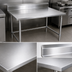 Thumbnail image #3 for Stallion 48 Inch x 24 Inch 16-Gauge 300-Series Stainless Steel Work Table with 5 Inch Backsplash