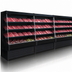 Thumbnail image #3 for Howard-McCray Ovation Series 147-Inch Black Meat Open Merchandiser, 72-Inch High, Remote Refrigeration, LED Lighting