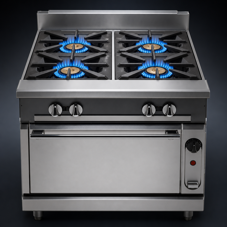 Product image #3 for Vulcan V Series V4B36B 36-Inch Heavy Duty 4-Burner Gas Range with Cabinet Base