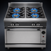 Thumbnail image #3 for Vulcan V Series V4B36B 36-Inch Heavy Duty 4-Burner Gas Range with Cabinet Base