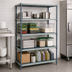 Thumbnail image #3 for Quantum WR63-1860WPM 4-Tier Stationary Wire Plastic Mat Shelving Unit, 60