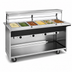 Thumbnail image #3 for Atlas Metal BLH-6 91-1/4 Inch Mobile Hot Food Serving Counter with 6 Full-Size Wells