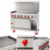 Thumbnail image #3 for American Range 48-Inch Gas Restaurant Range with Manual Griddle, 26-1/2-Inch Standard Oven, and Storage Base