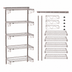 Thumbnail image #3 for Metro SmartWall Tall 5-Shelf Wall-Mounted Wire Shelving Starter Kit